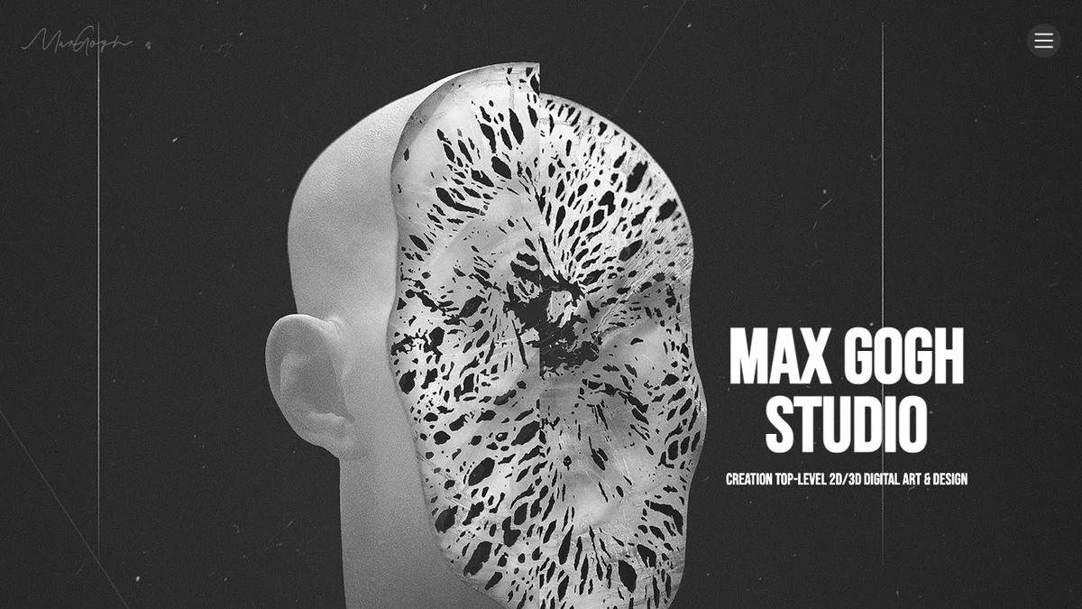 Max Gogh website homepage