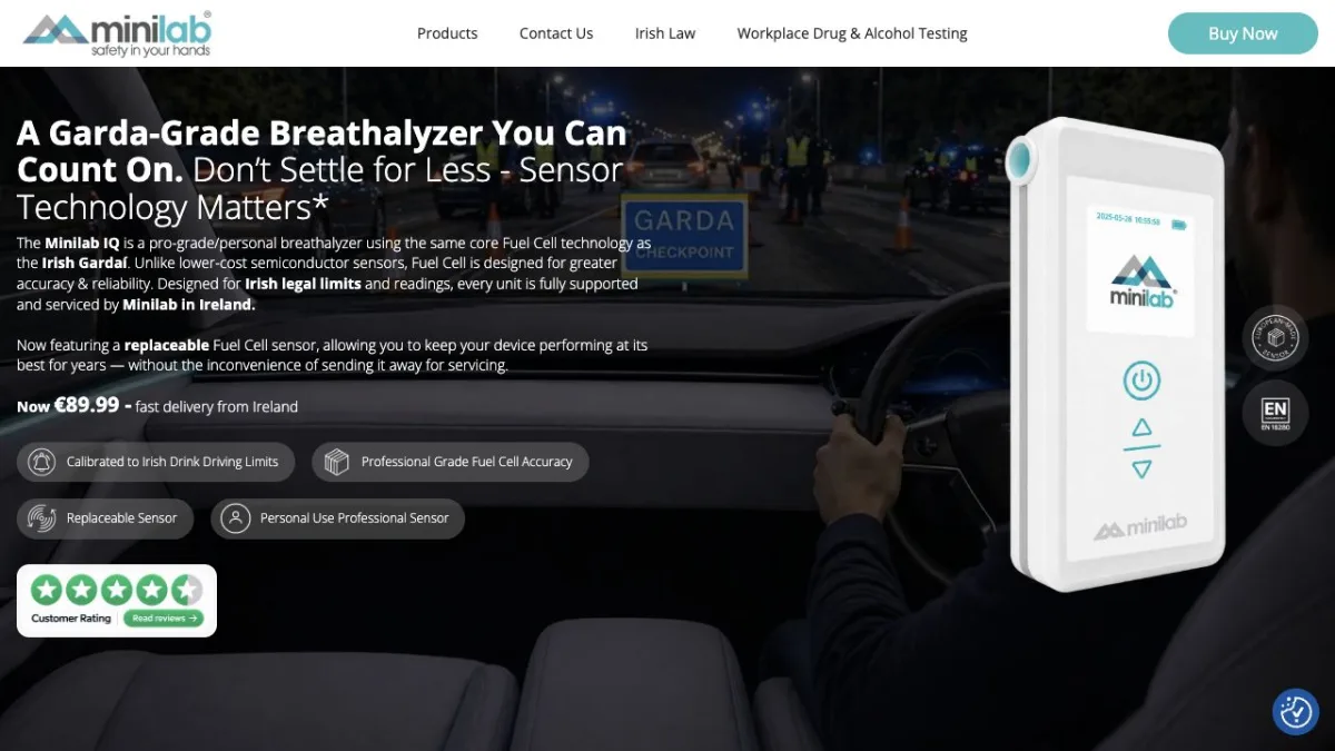 MiniLab website preview